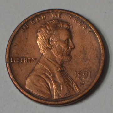 U.S.A. 1-CENT 1991 (used)