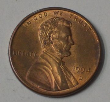 U.S.A. 1-CENT 1994 (used)