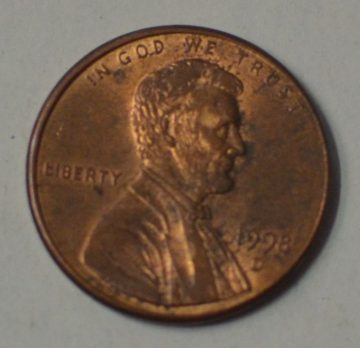 U.S.A. 1-CENT 1998 (used)