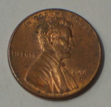 U.S.A. 1-CENT 2001 (used)