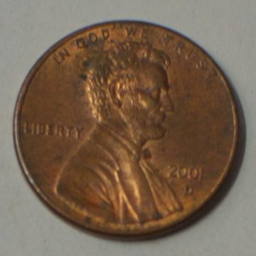 U.S.A. 1-CENT 2001 (used)