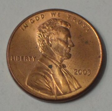 U.S.A. 1-CENT 2003 (used)