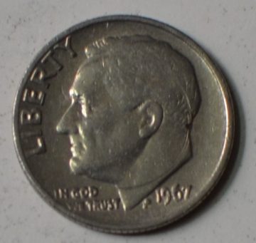 U.S.A. 1-DIME 1967 (Used)