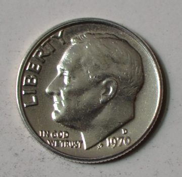 U.S.A. 1-DIME 1970 polished (Used)