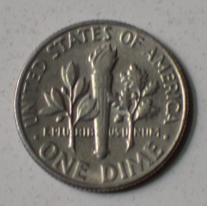 U.S.A. 1-DIME 1980 (Used) | Indian Postage Stamps | Indian Coins | Old Indian Currency | Rare Indian Coins | Numismatic Collection India - Image 2