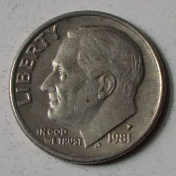 U.S.A. 1-DIME 1981 (Used)