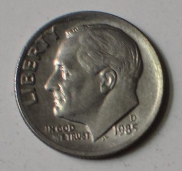U.S.A. 1-DIME 1985 (Used)