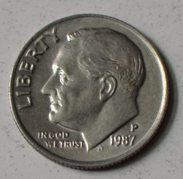 U.S.A. 1-DIME 1987 (Used)
