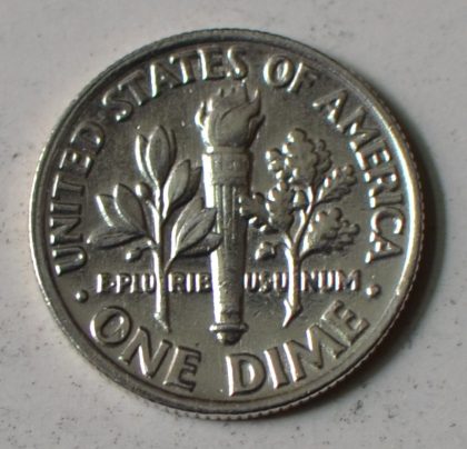 U.S.A. 1-DIME 1988 polished (Used) | Indian Postage Stamps | Indian Coins | Old Indian Currency | Rare Indian Coins | Numismatic Collection India - Image 2