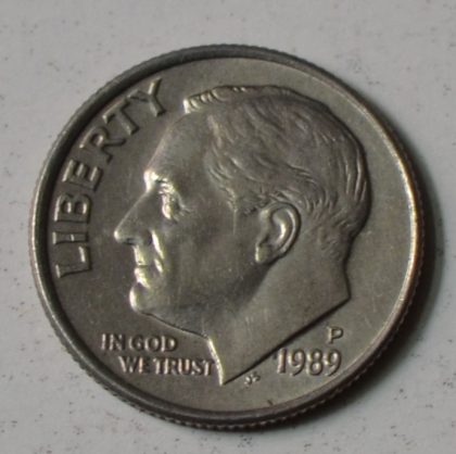 U.S.A. 1-DIME 1989 (Used) | Indian Postage Stamps | Indian Coins | Old Indian Currency | Rare Indian Coins | Numismatic Collection India