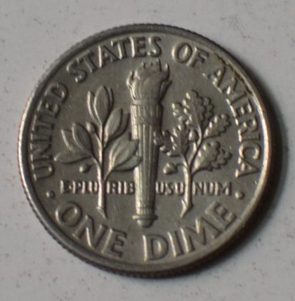 U.S.A. 1-DIME 1989 (Used) | Indian Postage Stamps | Indian Coins | Old Indian Currency | Rare Indian Coins | Numismatic Collection India - Image 2