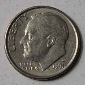 U.S.A. 1-DIME 1991 (Used)