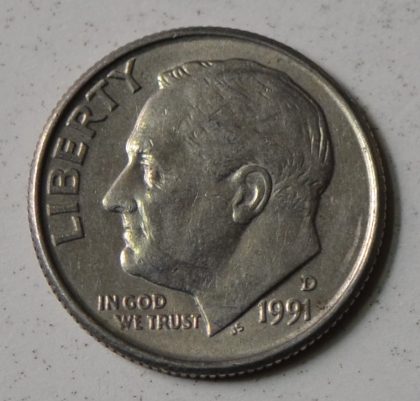 U.S.A. 1-DIME 1991 (Used) | Indian Postage Stamps | Indian Coins | Old Indian Currency | Rare Indian Coins | Numismatic Collection India