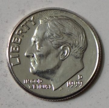 U.S.A. 1-DIME 1999 polished (Used)
