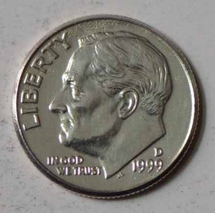 U.S.A. 1-DIME 1999 polished (Used) | Indian Postage Stamps | Indian Coins | Old Indian Currency | Rare Indian Coins | Numismatic Collection India