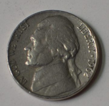 U.S.A. 5- CENT 1962(used)