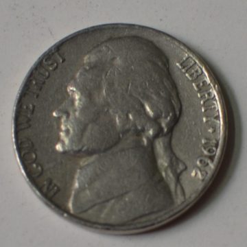U.S.A. 5- CENT 1962(used)