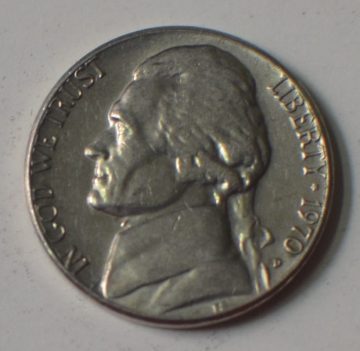 U.S.A. 5- CENT 1970(used)