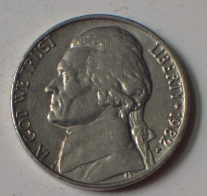 U.S.A. 5- CENT 1982(used) | Indian Postage Stamps | Indian Coins | Old Indian Currency | Rare Indian Coins | Numismatic Collection India