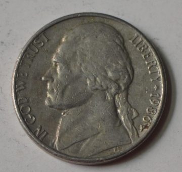 U.S.A. 5- CENT 1986(used)