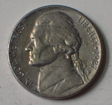 U.S.A. 5- CENT 1987(used)