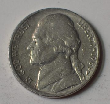 U.S.A. 5- CENT 1989(used)
