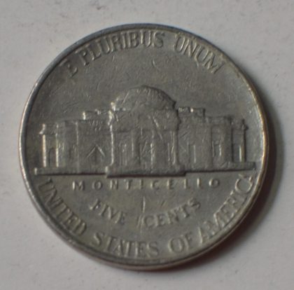 U.S.A. 5- CENT 1990(used) | Indian Postage Stamps | Indian Coins | Old Indian Currency | Rare Indian Coins | Numismatic Collection India - Image 2