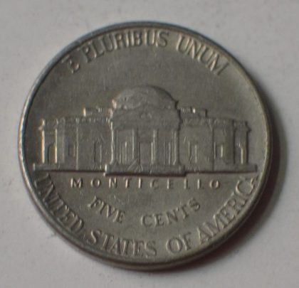 U.S.A. 5- CENT 1991(used) | Indian Postage Stamps | Indian Coins | Old Indian Currency | Rare Indian Coins | Numismatic Collection India - Image 2