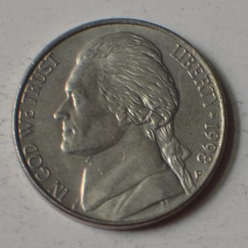 U.S.A. 5- CENT 1998(used)