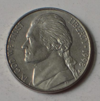 U.S.A. 5- CENT 1998(used) | Indian Postage Stamps | Indian Coins | Old Indian Currency | Rare Indian Coins | Numismatic Collection India