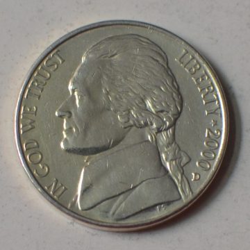 U.S.A. 5- CENT 2000(used)