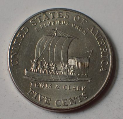 U.S.A. 5- CENT 2004(LEWIS & CLARK)(used) | Indian Postage Stamps | Indian Coins | Old Indian Currency | Rare Indian Coins | Numismatic Collection India - Image 2