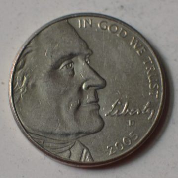 U.S.A. 5- CENT 2005 (Ocean in view! O! The joy!(used)