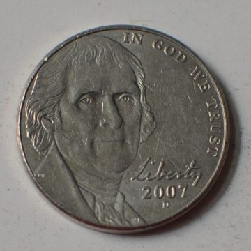 U.S.A. 5- CENT 2007(used)