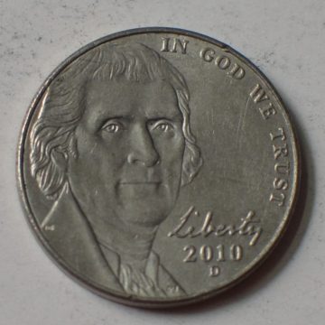 U.S.A. 5- CENT 2010(used)