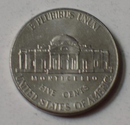 U.S.A. 5- CENT 2010(used) | Indian Postage Stamps | Indian Coins | Old Indian Currency | Rare Indian Coins | Numismatic Collection India - Image 2