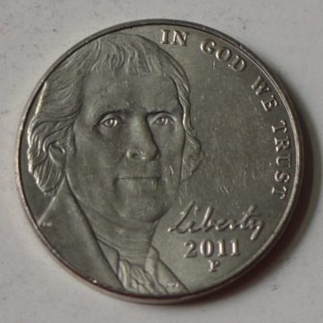U.S.A. 5- CENT 2011(used)