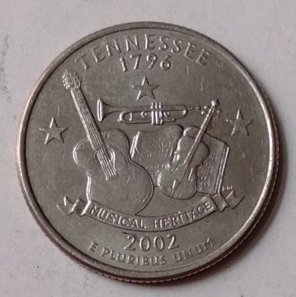 U.S.A. _QUARTER DOLLAR 2002(Musical Heritqage) (used) | Indian Postage Stamps | Indian Coins | Old Indian Currency | Rare Indian Coins | Numismatic Collection India - Image 2