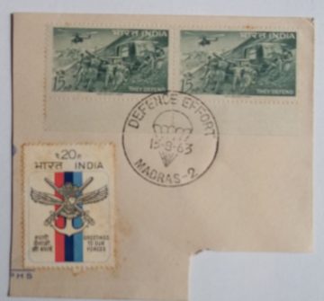 15 Aug.'63 Defence Campaign. (3 Stamp)1st Day Cancellation
