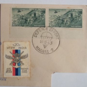15 Aug.'63 Defence Campaign. (3 Stamp)1st Day Cancellation