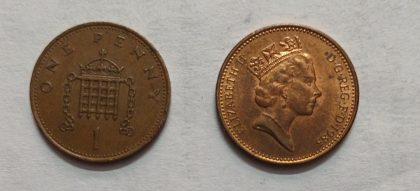 UK 1 Penny Coin 1985 (USED) | Indian Postage Stamps | Indian Coins | Old Indian Currency | Rare Indian Coins | Numismatic Collection India