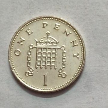 UK 1 Penny Coin 1999 (USED)