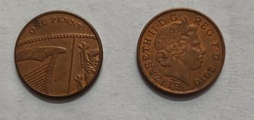 UK 1 Penny Coin 2010 (USED)