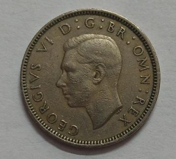 UK 1 Shilling Coin 1949 (USED)