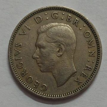 UK 1 Shilling Coin 1949 (USED)