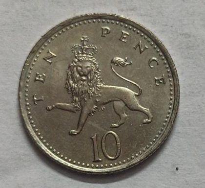 UK 10 Pence Coin 2002  (UNC) | Indian Postage Stamps | Indian Coins | Old Indian Currency | Rare Indian Coins | Numismatic Collection India