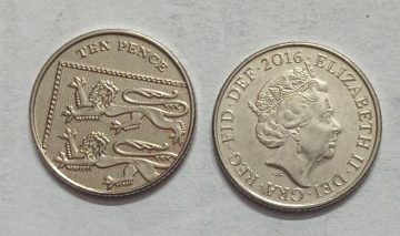 UK 10 Pence Coin 2016 (UNC)