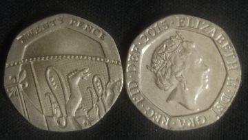 20 Pence Elizabeth II 2015  (used)