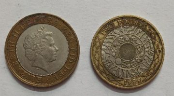 UK 2 Pound Coin 1999  (USED)