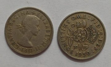 UK 2 Shilling Coin 1950 (USED)